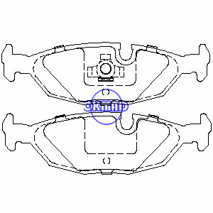 VOLVO 440 K (445) 460 L (464) 480 E Pastilha de freio OEM:3342534-9 FDB562 GDB1068, FF562